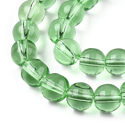 Transparent Glass Beads Strands GLAA-T032-T6mm-17-1