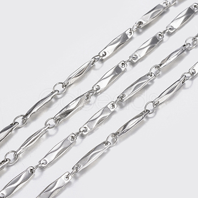 Non-Tarnish 3.28 Feet 304 Stainless Steel Chains X-STAS-P197-045P-1