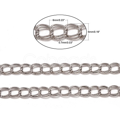 Nickel Free Iron Double Link Chains CHD004Y-NF-1