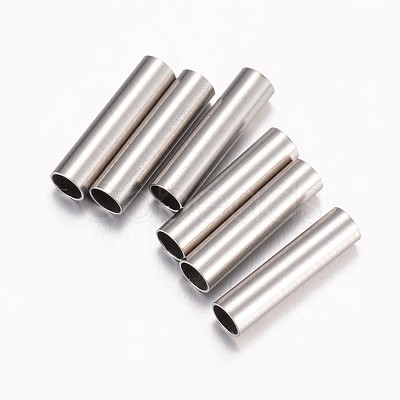 Tarnish Resistant 304 Stainless Steel Tube Beads STAS-E443-44P-1