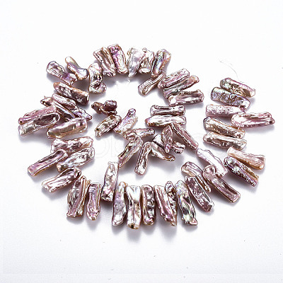 Natural Keshi Pearl Beads Strands PEAR-S020-H09-1