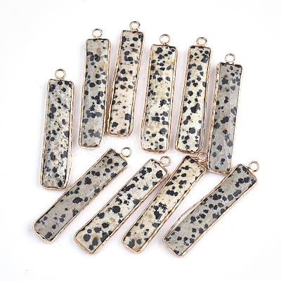 Natural Dalmatian Jasper Pendants G-S344-23D-1