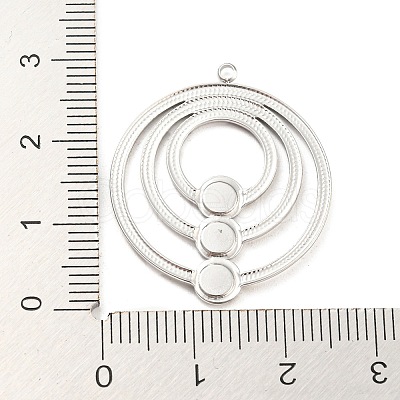 Non-Tarnish 304 Stainless Steel Pendant Cabochon Settings X-STAS-P333-03P-1