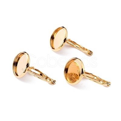 304 Stainless Steel Leverback Earring Settings STAS-F191-03G-8mm-1