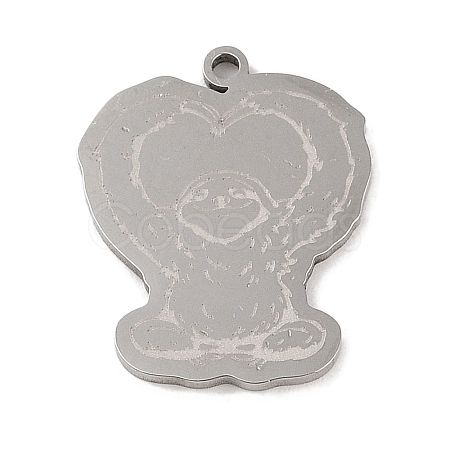 Non-Tarnish 304 Stainless Steel Pendants STAS-C095-24P-1