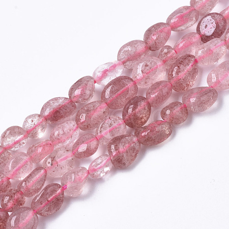Natural Strawberry Quartz Beads Strands G-R465-36A-1