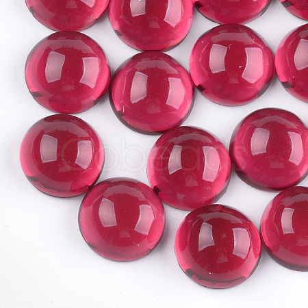 Translucent Resin Cabochons RESI-S361-14mm-04-1