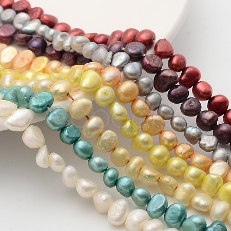 Natural Cultured Freshwater Pearl Beads Mix PSB002Y-M-1