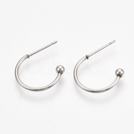 304 Stainless Steel Stud Earrings sgX-STAS-T047-20-1