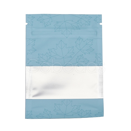 Maple Leaf Printed Aluminum Foil Open Top Zip Lock Bags OPP-M002-03A-01-1