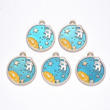 Alloy Enamel Pendants X-ENAM-N054-002-1