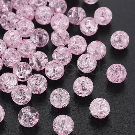 Transparent Crackle Acrylic Beads MACR-S373-66-N02-1