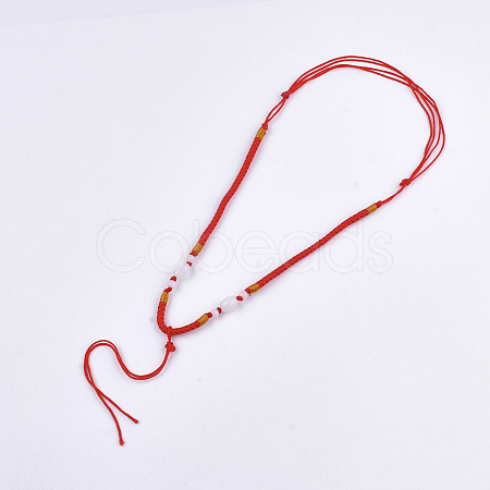 Nylon Cord Necklace Making MAK-T005-01A-1