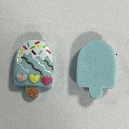 Printed Opaque Resin Decoden Cabochons RESI-T055-04C-1