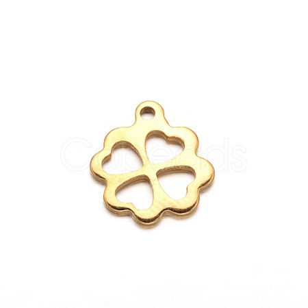 Clover 304 Stainless Steel Charms STAS-M208-02-1