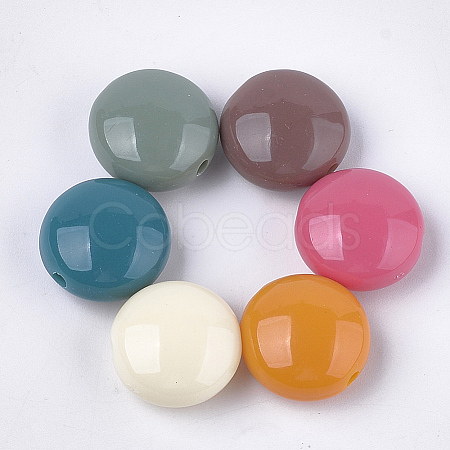 Opaque Acrylic Beads OACR-T011-85-1