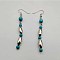 Bohemian Tassel Synthetic Turquoise & Alloy Dangle Earrings for Women