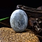 Natural Labradorite Oval Palm Stone Massager, Worry Stone for Anxiety Therapy, 45x35x15mm