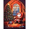 Wooden Puzzles, Children Intelligence Toys, Christmas Theme, Santa Claus, 380x280mm