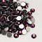 Glass Flat Back Rhinestone, Grade A, Back Plated, Faceted, Half Round, Amethyst, 3~3.2mm, about 1440pcs/bag