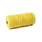 Cotton String Threads for Crafts Knitting Making, Yellow, 3mm, about 109.36 Yards(100m)/Roll