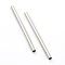 Non-Tarnish 304 Stainless Steel Beads, Tube Beads, Stainless Steel Color, 50x3mm, Hole: 2.4mm