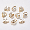 Faceted K9 Glass Rhinestone Charms, Imitation Austrian Crystal, Drop, Golden Shadow, 12x10x5.5mm, Hole: 1.4mm