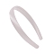 Solid Color Satin Cloth Hair Bands, Hair Accessories for Girls, White, 130x125x20mm