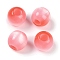 Resin European Beads, Large Hole Beads, Imitation Cat Eye, Round, Red, 12x11.5mm, Hole: 4.8mm