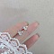 Alloy Earrings for Women, with 925 Sterling Silver Pin, Star, 10mm