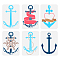 6Pcs 6 Styles PET Hollow Out Drawing Painting Stencils, for DIY Scrapbook, Photo Album, Universe Pattern, Anchor & Helm, 297x210mm, 1pc/style