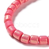 Spray Painted Handmade Polymer Clay Beads Strands CLAY-F004-A-4