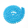 Baking Painted Glass Beads Strands X-DGLA-Q023-8mm-DB25-2