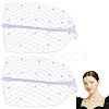 Polyester Mesh Veil Headband OHAR-WH0015-29B-1