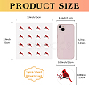 8 Sheets Plastic Waterproof Self-Adhesive Picture Stickers DIY-WH0428-017-2