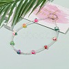 Colorful Polymer Clay Fruit Kids Beaded Necklaces NJEW-JN03288-4