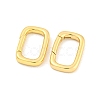 Brass Spring Gate Rings KK-K382-04G-2