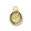 Brass Micro Pave Cubic Zirconia Pendants KK-M283-29C-02-1