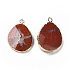 Natural Red Jasper Pendants G-I207-14P-G-2