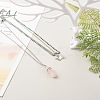 Bullet and Butterfly Pendant Necklaces Set for Women Gift NJEW-JN03652-4