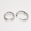 201 Stainless Steel Huggie Hoop Earrings EJEW-T005-JN155-16-2