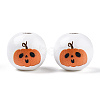 Halloween Theme Wood European Beads WOOD-N016-04A-3