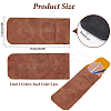 AHADEMAKER 4Pcs 2 Colors PU Imitation Leather Slip-in Glasses Case AJEW-GA0005-23-2