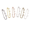 30Pcs 6 Colors Iron Safety Pins IFIN-CJ0001-56-3