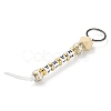 Wood and Plastic Beads Keychain Decorationes KEYC-B016-01-3