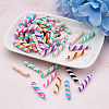 Craftdady 90Pcs 9 Colors Handmade Polymer Clay Pendants CLAY-CD0001-08-3