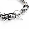 Men's Alloy Chain Bracelets BJEW-N015-005-3