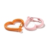 Spray Painted Alloy Key Snap Hook Clasps for Keychains X-FIND-L016-03-2