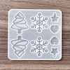 Christmas Tree & Snowflake & Heart & Star Silicone Pendant Molds DIY-E055-21-2