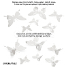 Unicraftale 12Pcs 6 Style Stainless Steel Butterfly Wall  Decoration Pendants STAS-UN0036-52P-4